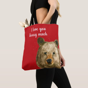 Bolso De Tela Feliz Día de San Valentín te amo mucho antes