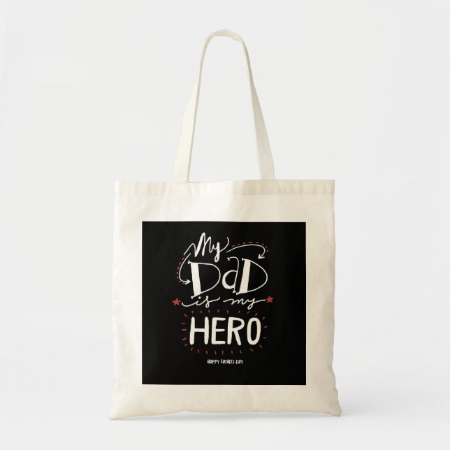Bolso De Tela Feliz Día del Padre Diseño Creativo de Guay (Frente)