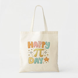 Bolso De Tela Feliz Día Pi Cute Diseño Pastel
