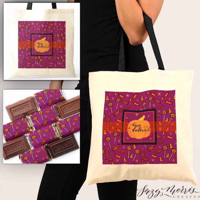 Bolso De Tela Feliz dulce de Halloween (Subido por el creador)