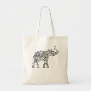 Bolso De Tela Feliz Festival Holi Shirt Pintó Elefante India H