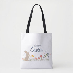 Bolso De Tela Feliz fiesta navideña en conejo de pascua