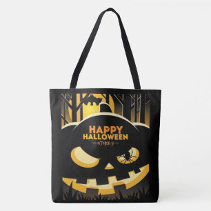 Bolso De Tela Feliz Halloween