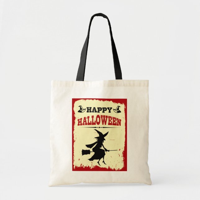 Bolso De Tela Feliz Halloween (Frente)