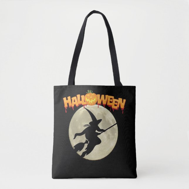 Bolso De Tela Feliz Halloween (Anverso)