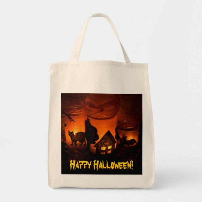 Bolso De Tela ¡Feliz Halloween! (Frente)