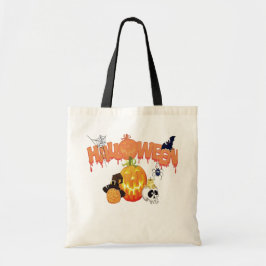 Bolso De Tela Feliz Halloween