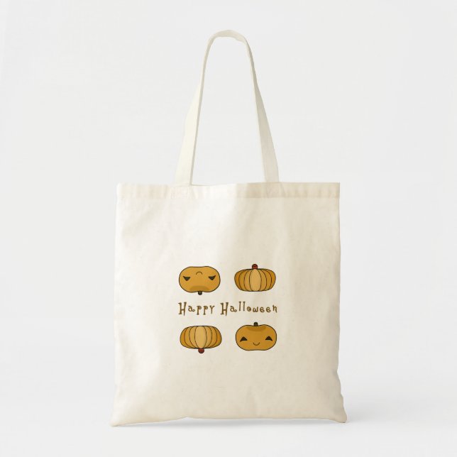 Bolso De Tela Feliz Halloween (Frente)
