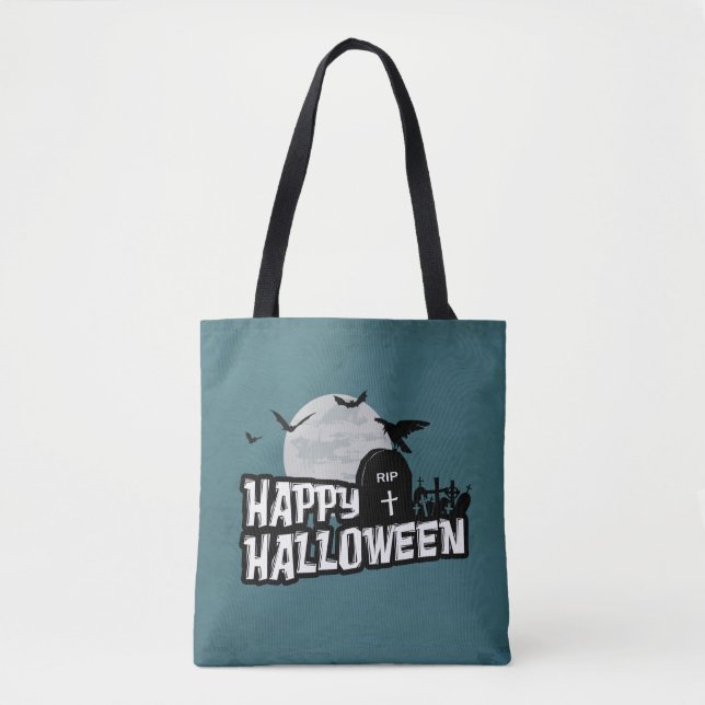Bolso De Tela Feliz Halloween (Anverso)