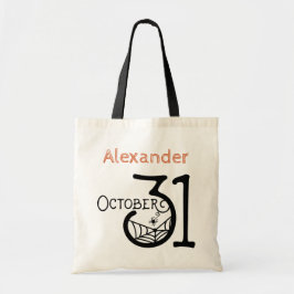 Bolso De Tela Feliz Halloween 31 de octubre, niñera maltratada