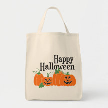Feliz Halloween con calabazas y Linternas Jack O