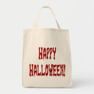 Bolso De Tela Feliz Halloween Gore Textos