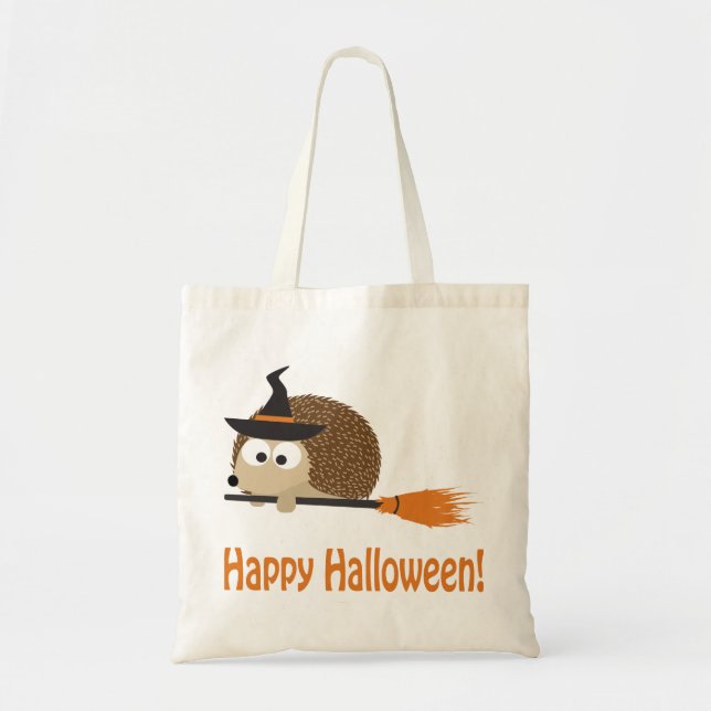 Bolso De Tela ¡Feliz Halloween! Hedgehog Witch (Frente)