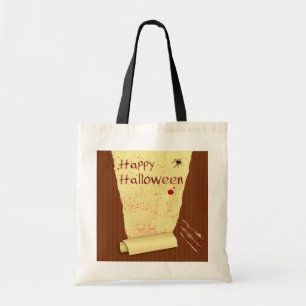 Bolso De Tela Feliz Halloween Papel pintado sangriento