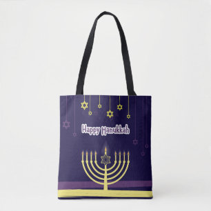 Bolso De Tela Feliz Hanukkah