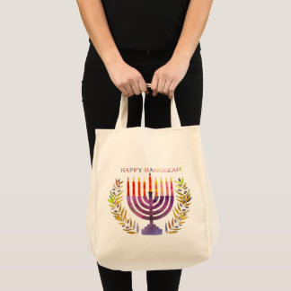 Bolso De Tela Feliz Hanukkah Tote Bag