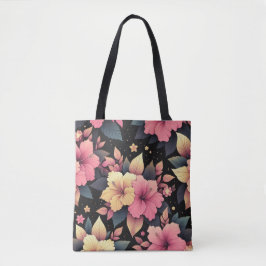 Bolso De Tela Feliz Hibisco