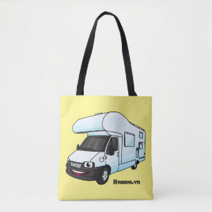 Bolso De Tela Feliz ilustracion personalizado de camperán