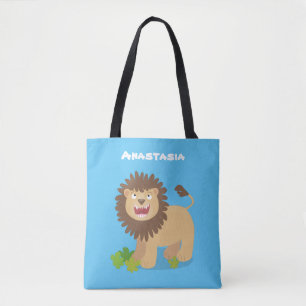 Bolso De Tela Feliz ilustracion personalizado ruidoso