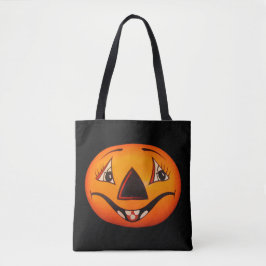 Bolso De Tela Feliz Jack O' Lantern Halloween