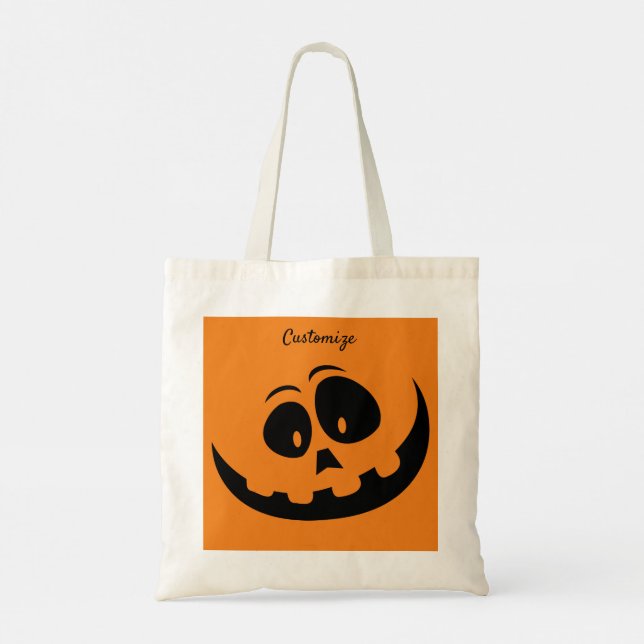 Bolso De Tela Feliz Jack O'lantern Thunder_Cove (Reverso)