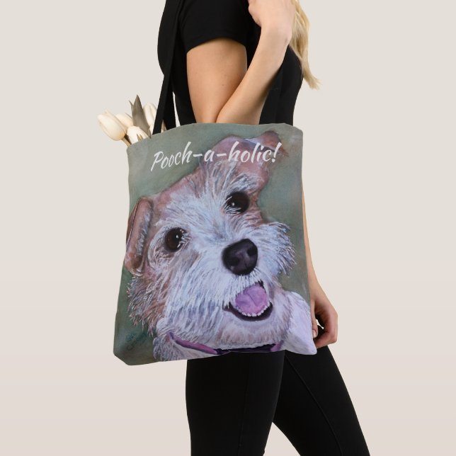BOLSO DE TELA FELIZ JACK RUSSELL (Detalle)