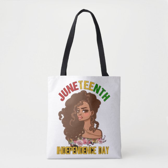 BOLSO DE TELA  FELIZ JUNETEENTH 2025 (Anverso)