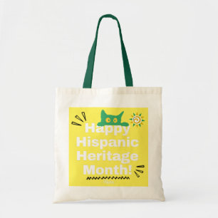 Bolso De Tela ¡Feliz Mes de la Herencia Hispana! - Lindo Gatito