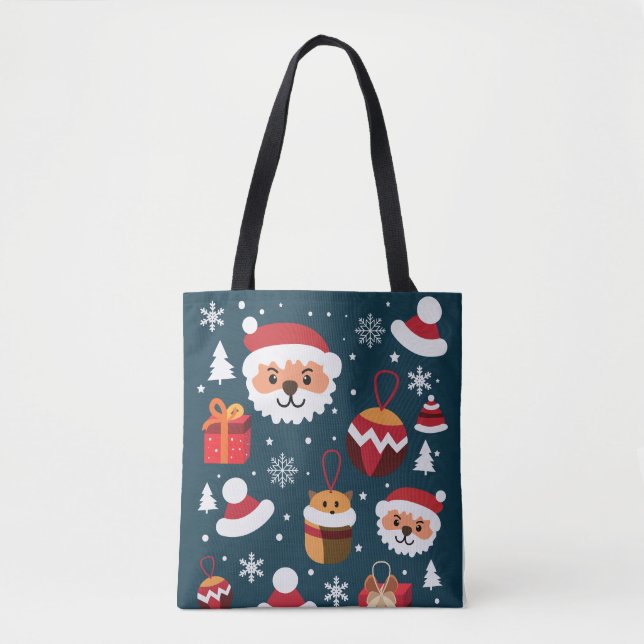 Bolso De Tela Feliz Navidad (Anverso)