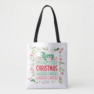 Bolso De Tela Feliz Navidad