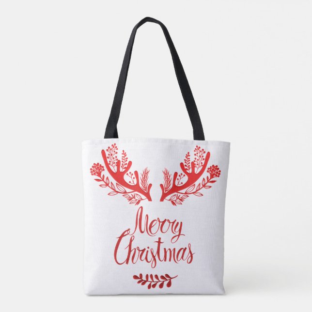 Bolso De Tela feliz navidad (Reverso)