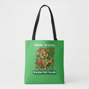 Bolso De Tela Feliz Navidad