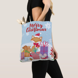 Bolso De Tela Feliz Navidad
