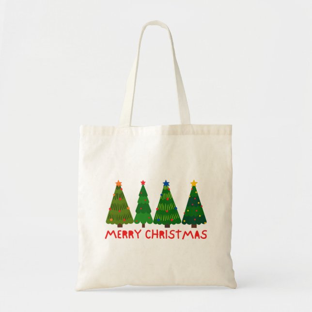 Bolso De Tela Feliz Navidad (Frente)