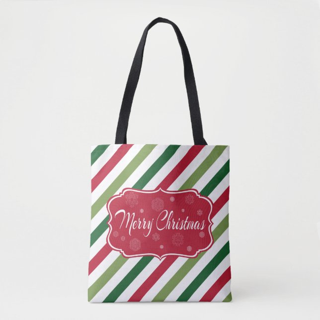 Bolso De Tela Feliz Navidad (Anverso)