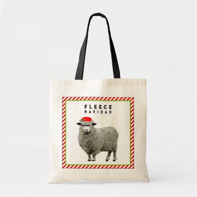 Bolso De Tela Feliz Navidad (Frente)