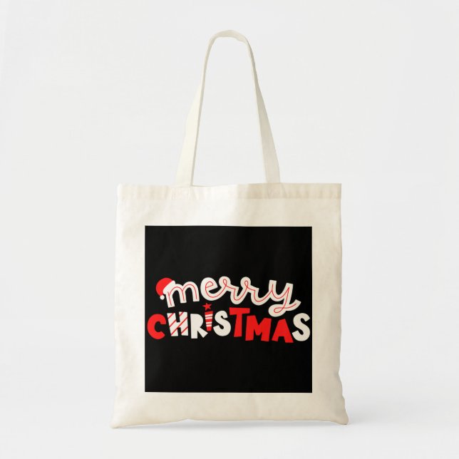 Bolso De Tela Feliz Navidad (Frente)