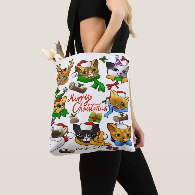 Bolso De Tela Feliz Navidad (Detalle)