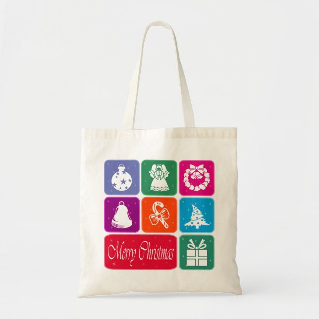 Bolso De Tela Feliz Navidad (Frente)