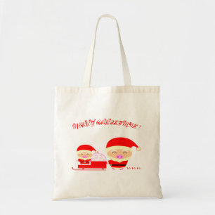 Bolso De Tela Feliz Navidad