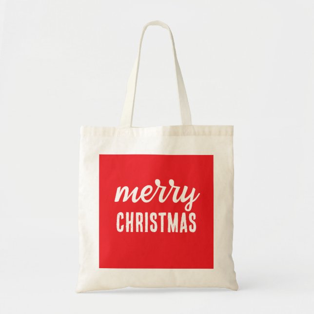 Bolso De Tela Feliz Navidad (Frente)