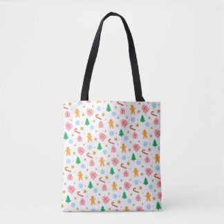Bolso De Tela Feliz Navidad 2019 Blanco