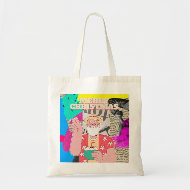 Bolso De Tela Feliz Navidad 2024 (Frente)