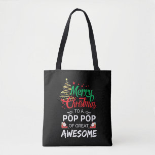 Bolso De Tela Feliz Navidad a un pop pop maravilloso