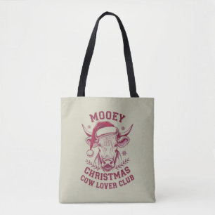 Bolso De Tela Feliz Navidad Club de Amantes del Ganado Occidenta