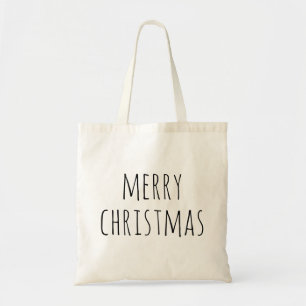 Bolso De Tela Feliz Navidad Compras minimalistas de vacaciones