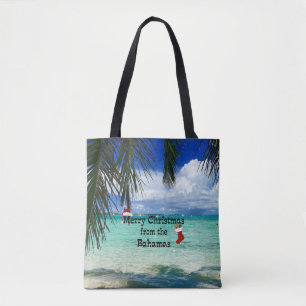Bolso De Tela Feliz Navidad desde Bahamas