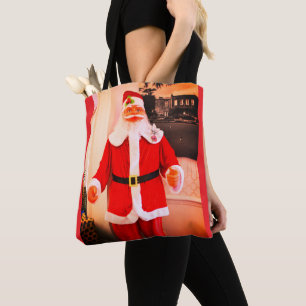 Bolso De Tela Feliz Navidad desde Santa Claus