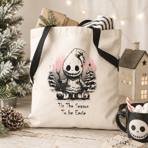 Bolso De Tela Feliz Navidad Fantasma Espeluznante Gótico