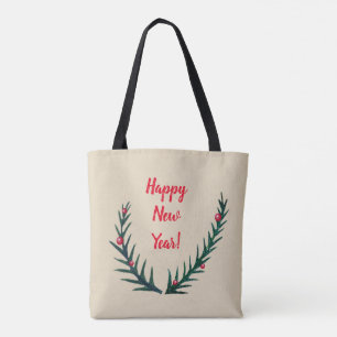 Bolso De Tela Feliz Navidad, Feliz Año Nuevo